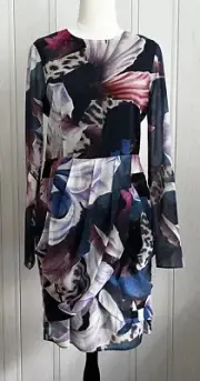 Cooper St Women's Dress Size 10 Lined ruffle sheer sleeves