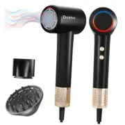 Professional Hair Dryer - 130000 RPM High Speed Brushless Motor Negative Ionic