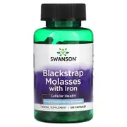 Swanson, Blackstrap Molasses With Iron, 120 Capsules