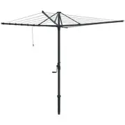 Hills Hoist 6 Line Rotary Clothesline in Monument 38m Line Space 3.2m Head