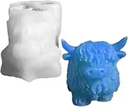 Cow Silicone Mold - Highland Cow Mold | Animal Chocolate Molds | Highland Cattle Farm | Design Chocolate Moulds for Cake Fondant Soap Sugar Pudding Hard Candies