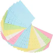 STOBOK A6 Grid Book Journal Notebook Bundle Refills Loose Leaf Notebook Paper 2 Sets of Small Filler Paper for A6 Padfolio Inserts