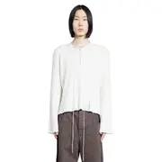[ANN DEMEULEMEESTER] Deder Lace-up Serafino Sweater Off-white