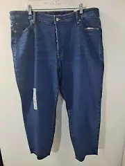 Old Navy O.G. Straight Ankle Blue Denim Jeans Secret Slim Pockets Casual Size 20