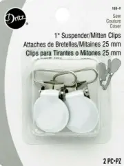 Dritz ~ (108-9) - Suspender/Mitten Clips - 1" 2 ct.