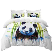 Animal Art Painting Bamboo Panda Quilt Cover