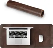 Top Grain Leather Extended Mouse Pad – Large Desk Mat for Office & , Smooth Writ