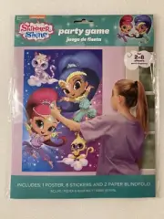Shimmer and Shine PARTY GAME And POSTER Birthday Decoration Activity Brand New!