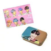 MTPR - BTS J-hope Face Illustration Contact Lens Case Bundle Set With Poster J-hope Contact Lens Case Bundle Set With Poster