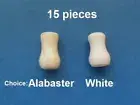 15 pcs Cord Plastic Tassels Drops Pull End For Blinds or Shades White, Alabaster