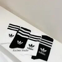 在飛比找蝦皮購物優惠-Kazima｜現貨 愛迪達 Adidas 三線襪 小腿襪 長