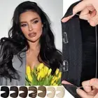 Hidden Weft Wire on/Clip in Real Human Remy Hair Extensions Women Hairpiece Ring