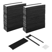 1X(60 Pack Magnetic C Channel Label Holders for Metal Racks and Shelves3722