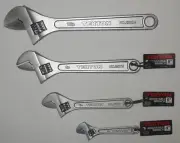 (4) NEW: Tekton: Adjustable Wrench 4'' & 6'' & 8'' & 10'' ANSI Standard