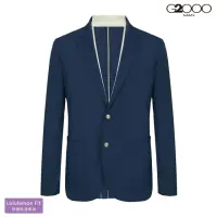 在飛比找momo購物網優惠-【G2000】雙釦平紋西裝外套-藍色(2111201476)