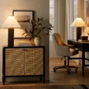 Threshold designed with Studio McGee Square Table Lamp with Tapered Shade NWT