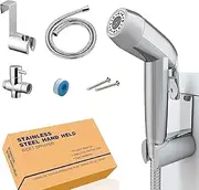 Baby Cloth Diaper Sprayer - Stainless Steel Handheld Bidet Toilet Sprayer Kit with Hose - Two Water Outlet Modes Bidet Diaper Sprayer for Feminine Wash, Shower Sprayer for Pet, Wall or Toilet Mount