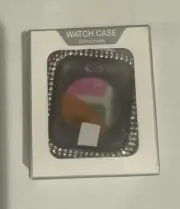 Bling Rhinestone Waterproof Watch Case For Apple Watch Series 4 5 6 44mm