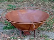 VERY LARGE DESIGN BRAZIER stand fire pit bowl RUST NEW 90cm diameter