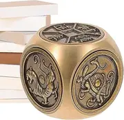 Chinese Fortune Coin - Exquisite Copper Toy | Relaxing Exquisite Copper Toy, Exquisite Copper Turntable Toy, Hexahedral Fidget Toy for Wealth, Brings Good Luck