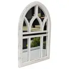 Willow & Silk Large Gothic-Style MDF-Framed Arc Wall Mirror Home Decor 81cm