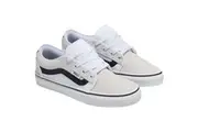 Mens Vans Chukka Low Sidestripe White/ Black/ Gum Lace Up Shoes