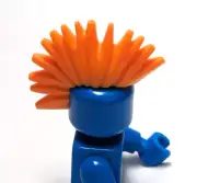 Lego - Minifigure Hair - Light Orange, Mohawk
