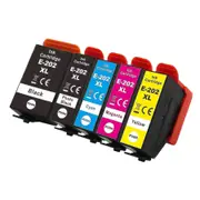 1 Set Of 5 Ink Cartridges To Replace Epson 202xl Compatible/non-oem From Go Inks (5 Inks) -ys