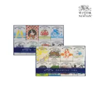 在飛比找momo購物網優惠-【英國溫莎牛頓Winsor&Newton】彩色墨水8色組