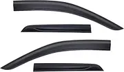 Sun Rain Guard Wind Deflector Window Visor Compatible for Ford Everest T9 2023 2024 Matte Black 4PCS/Set Weather Shield Door Visor Trim