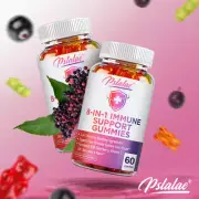 8-in-1 Immune Support Gummies - with Elderberry, Vitamin C, Bromelain, Quercetin