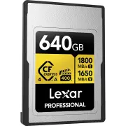 Lexar Professional GOLD 640GB CFexpress 4.0 Type A Memory Card