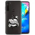 TalkingCase Slim Case for Motorola Moto G8 Power, Kobe Mamba Clear Print,USA