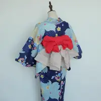 在飛比找蝦皮購物優惠-A 日本yukata 全棉浴衣和服單品清新活潑系  麻葉市松