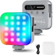 NEEWER Basic Magnetic RGB Video Light, 360° Full RGB Mini LED Camera Light CRI96