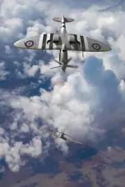 AVIATION ART PRINT PHOTO WWII WW2 RAAF RAF RCAF SPITFIRE BF109 FRAMED UNFRAMED