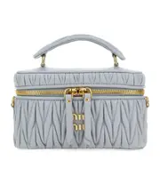 Zippered shoulder bag One size Blue