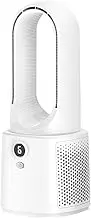 Fan For Bedroom Bladeless Fan, Oscillating With Remote Control, Easy To Clean Desk Fans Small Quiet, Ideal Office Living Room Table Quiet - USB Personal, Rechargeable Cooling