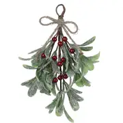 Fake Mistletoe Decoration Decorative Ornament Bouquet Sturdy Red/white 23cm Reliable Christmas Party