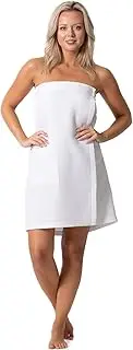 [Robe Direct] Quick Dry, Lightweight Waffle Spa/Bath Wrap with Adjustable Closure & Elastic Top