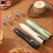 Electric Drink Mixer Stainless Mini Foam Maker Wireless USB Rechargeable 1500mAh
