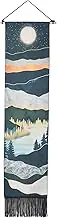 1Set Narrow Tapestry Wall Hanging Long Landscape Painting Nature Landscape Tapestry for Home Bedroom Vertical Tapestry