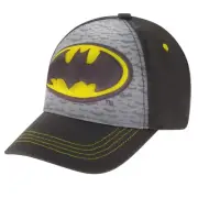 DC Comics Toddler Hat for Boys Size 4-7, Batman Kids Baseball Cap with 3D Design
