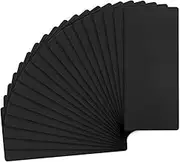 uxcell 20-Pack Anodized Aluminium Laser Engraved Mount Metal Plate 2x1x0.03 Inch with Self Adhesive Engraver Blank Anodized Aluminum Sheets for DIY Laser Printing/Home/Office[Black]
