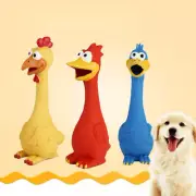 Rubber Squeeze Shrilling Screaming Chicken Dog Toy Free Shipping!