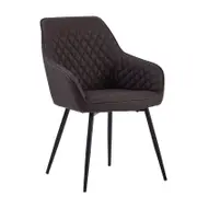 HAKON Dining Chair - Brown & Black