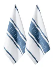 [Ladelle] Bella Casa Kitchen Towel 2 Pack in Blue