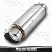 Fire Ball Slant Tip 4" Stainless Weld On Exhaust Muffler 2.5" Inlet Universal