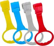 OFFIGAM 4Pcs Pull Up Rings Sturdy Crib Hooks for Standing Walking Training Multi Functional Support for Development for Playpen Crib Use Safe Easy to Install