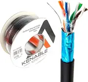 Outdoor Shielded CAT5e Outdoor Copper Ethernet Cable FTP Cable Roll 100 m [100 Metres/100 m]